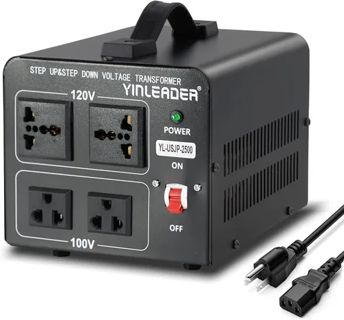 Vista 12 de 500W US al convertidor de voltaje de Japón 120V a 100V transformador