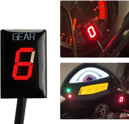 Vista 3 de Motorcycle Gear Indicator for YZF R1 R6 FZ8 MT03 MT-01 FZS1000 XJR400 FZ400 FZ 8 XV1900A YS250 XV1600A XJ6 Speed Display Gear Indicator Meter