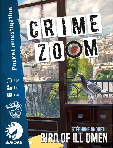 Vista 2 de Lucky Duck Games Crime Zoom: Bird of Ill Omen - Atractivo juego de cartas de detectives para amantes del misterio, juego cooperativo para niños