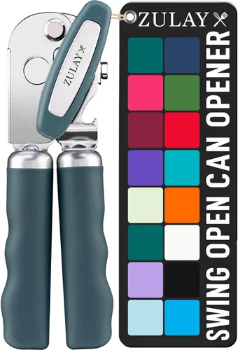 Vista 19 de Zulay Kitchen Abrelatas manual de acero inoxidable resistente con abridor de botellas, abrelatas manual a prueba de óxido con perilla giratoria