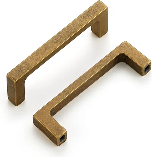 Vista 16 de Ravinte Antique Brass Kitchen Cabinet Solid Handles,3 Inch,5 Pack