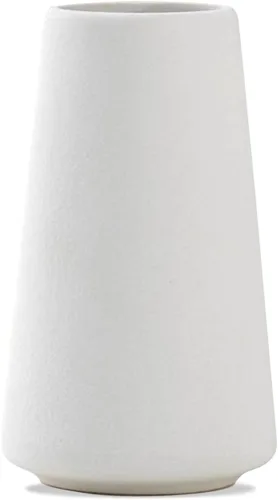 Vista 8 de Juego de 10 jarrones de cerámica blanca de 5 pulgadas, pequeños jarrones a granel para flores, mini jarrones para centros de mesa, modernos