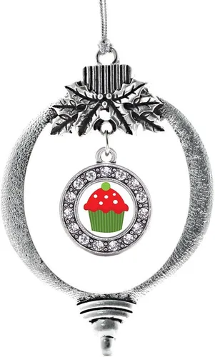 Vista 443 de Inspired Silver - Adorno de cromosoma 21 con dije de círculo de plata con joyas de circonita cúbica
