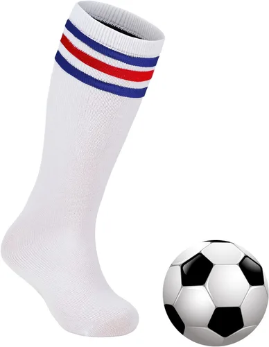 Vista 93 de Zando Calcetines de fútbol para niños, hasta la rodilla, para jóvenes, béisbol, fútbol, sóftbol, niños y niñas, de algodón suave sobre