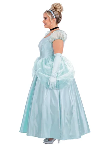 Vista 3 de Disfraz Deluxe de Cenicienta para Mujer Talla Plus Size de Disney Multicolor