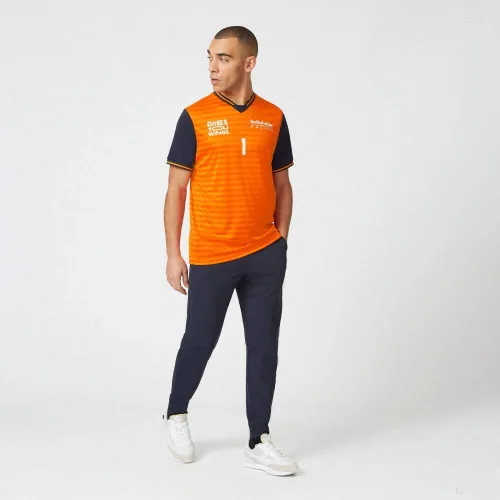 Vista 5 de Red Bull Racing F1 Max Verstappen - Camiseta para hombre, Naranja