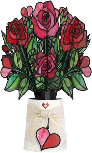 Vista 30 de Lovepop Ramo de Flores de Papel Desenfundable de Todos los Días para Ella y Él - Tarjetas de Felicitación 3D para Niños, Niñas, Hombres, Mujeres