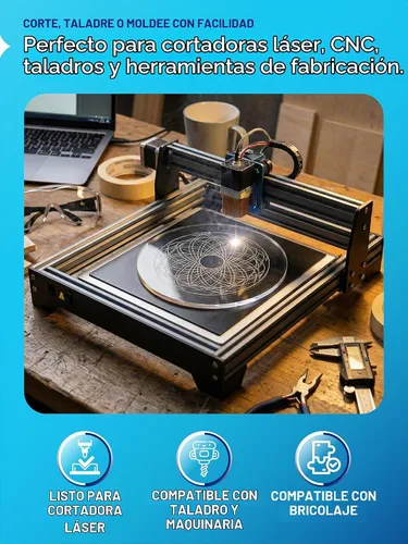 Vista 4 de Disco de acrílico transparente KastLite Círculo de plexiglás con grosor y diámetro personalizados Selección: 1/4" de grosor con diámetro