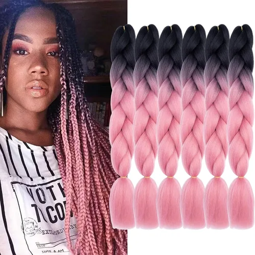 Vista 16 de Beige (613#) 6 paquetes de cabello trenzado de 24 pulgadas, de fibra sintética, sin picazón, extensiones de cabello para trenzar jumbo, textura