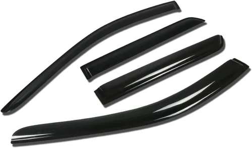 Vista 29 de Auto Dynasty 2 piezas viseras de ventana con cinta adhesiva protector de lluvia compatible con Dodge Stratus Chrysler Sebring 2001-2005 Cupé de 2