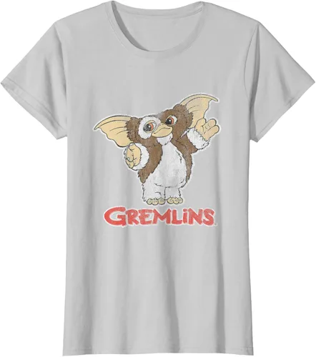 Vista 13 de Gremlins Camiseta Gizmo y Logo, Negro, S