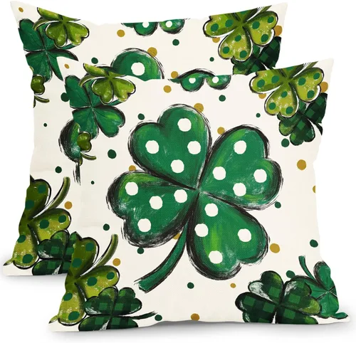 Vista 20 de Fundas de cojín decorativas primavera-verano 40x40 cm, juego de 2 fundas de cojín verdes con flores botánicas, fundas de cojín decorativas para Aqua