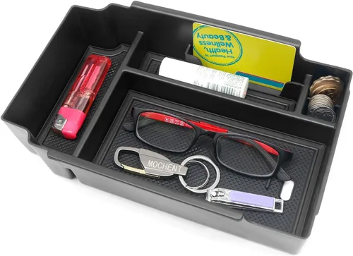 Vista 6 de Organizador de consola central MOCHENT para accesorios Subaru Crosstrek 2024 2025 2026 y bandeja de consola Subaru Impreza 2024-2026, accesorios