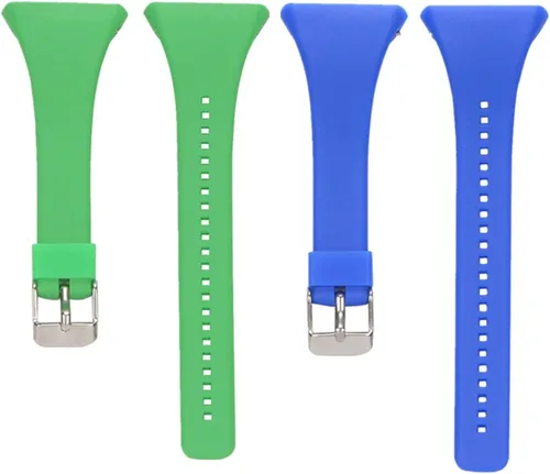 Vista 7 de Watch Strap compatible with Polar FT4,Adjustable Silicone Sports Strap Replacement Band for Polar FT7 Smart Watch Negro+Blanco