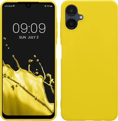 Vista 118 de kwmobile Funda compatible con Samsung Galaxy A12 - Funda protectora de silicona TPU suave y delgada - Azul Báltico
