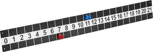 Vista 6 de Marcador duradero de acero de metal Cornhole con puntuación magnética para tableros de maíz, fácil de instalar