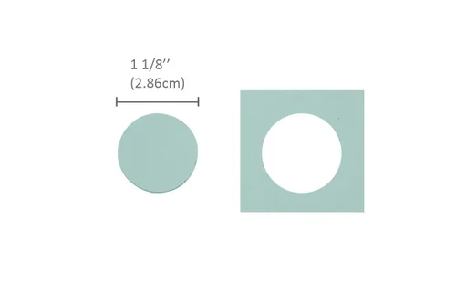 Vista 2 de Bira Craft - Perforadora circular de 1 1/8 pulgadas con 2 palancas para manualidades de papel, álbumes de recortes