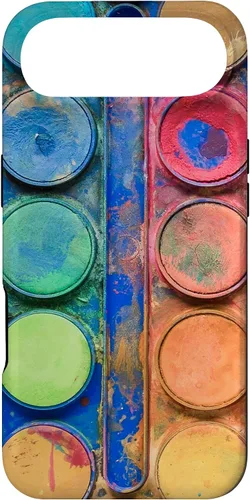 Vista 27 de Caja de paleta de pintura de acuarela - Funda de regalo divertida para artista/pintor/arte para iPhone 17