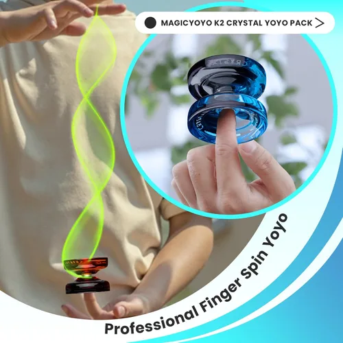 Vista 6 de MAGICYOYO Paquete de 3 yoyos sensibles para niños principiantes, K2