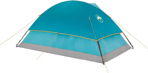 Vista 2 de Coleman Kids Wonder Lake Tent with Rainfly, Sets Up in About 10 Minutes, 2-Person Glow-in-The-Dark Tent for Campsite, Backyard, or