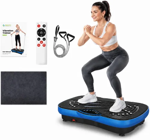 Vista 10 de Equipo de ejercicio con placa de vibración para fitness, máquina de ejercicio con forma de cuerpo entero, plataforma de vibración, ajuste