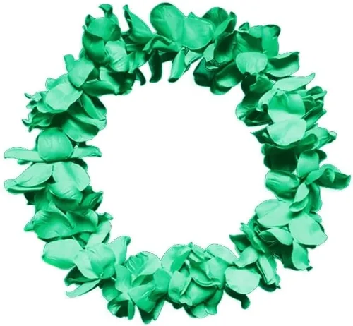 Vista 2 de CISMARK Juego de pulseras y pulseras de flores hawaianas Luau Leis Jumbo
