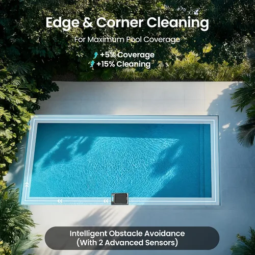 Vista 5 de AIPER Surfer S2 Robot de Limpieza de Superficie de Piscina con Energía Solar con Soporte de APP, Limpieza Continua 24/7, Modos de Carga Dual