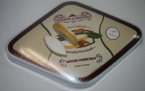 Vista 2 de Calissons de Provence en caja de regalo beige - 12 piezas (4.94 oz)