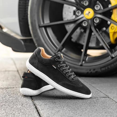 Vista 13 de Piloti Zapatos de conducción para hombre, zapatos deportivos de gamuza italiana Shift para hombre