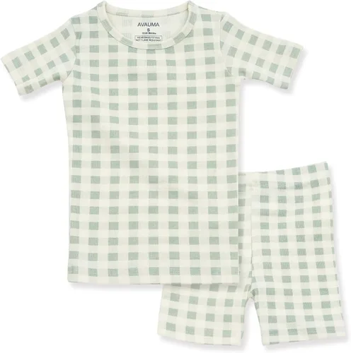Vista 177 de AVAUMA Conjunto de pijama de algodón para bebés y niñas de 6 meses a 7 años