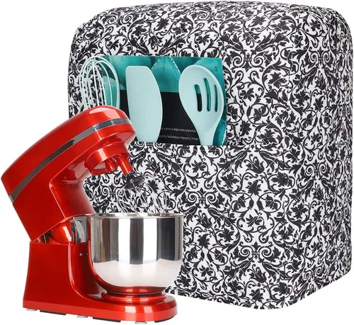 Vista 17 de Funda para batidora de cocina Kitchen Aid compatible con batidoras de 6 a 8 cuartos de galón Kitchen Aid/Hamilton de pie/cabeza inclinable