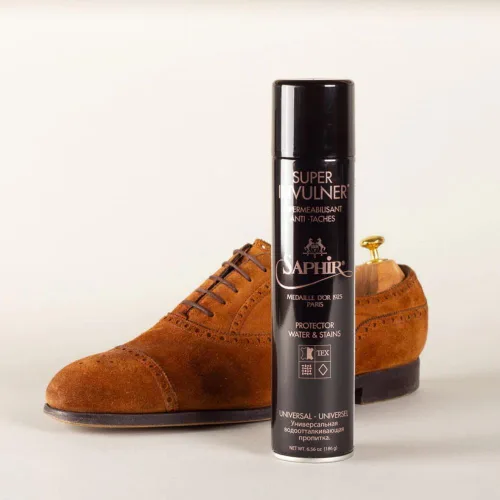 Vista 2 de Saphir Medaille d'Or Super Invulner - Spray impermeable para todos los zapatos y botas de piel, protector de zapatos - Neutral
