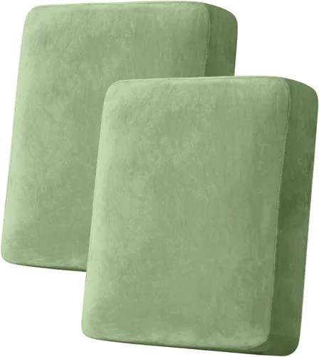 Vista 27 de Funda para Sofá de Terciopelo Elástico Funda de Cojín de Sofá 1 Pieza - Funda Elástica Lavable para Asiento o Respaldo, Fundas de Asiento para Sofás