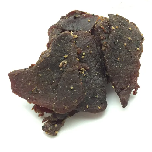 Vista 3 de Jerky Cecina de res original totalmente natural, sin conservantes añadidos, sin MSG ni nitratos, sabor clásico a cecina, 100% carne de res magra