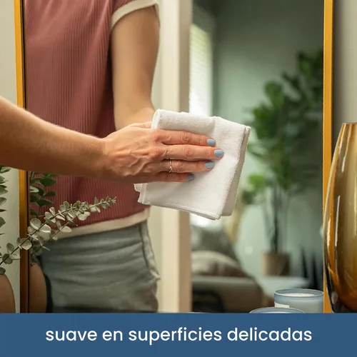 Vista 3 de S&T INC. Paquete de 50 paños de limpieza de microfibra, toallas a granel para el hogar, toallas de microfibra reutilizables para automóviles, trapos