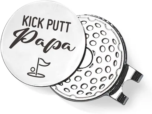 Vista 5 de QVUXZ Papa Dad Golf Ball Marker Gifts, Dad Grandpa Golfing Gifts from Daughter Son Kids, Golf Birthday Fathers Day for Dad Grandpa, Grandpa Dad