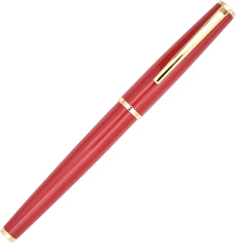 Vista 2 de Gullor Pluma estilográfica JH95 con convertidor de tinta, punta fina, color rojo