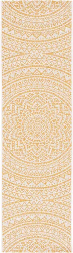 Vista 65 de SAFAVIEH Alfombra lavable al aire libre Courtyard Collection - 2'3" x 5', marfil y verde, no desprende pelusa y fácil limpieza, ideal para patio