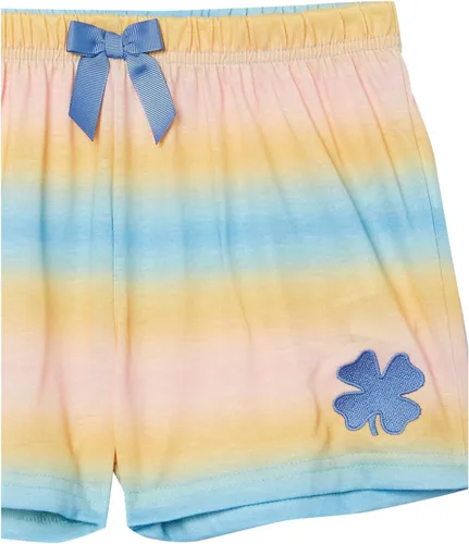 Vista 6 de Lucky Brand Conjunto de pijama holgado de 2 piezas para niña, Atardecer Ombre Lucky