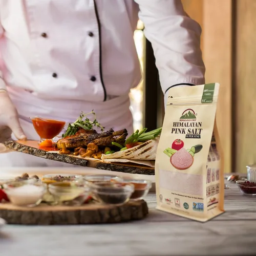 Vista 3 de Himalayan Chef Grano fino de sal rosa, 8 onzas