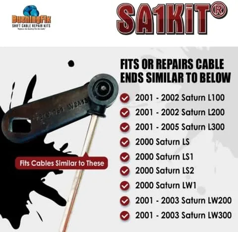 Vista 4 de BushingFix SA1KIT Kit de reparación de bujes de cable de cambio de transmisión automática, kit de reparación de transmisión para bujes de cambio