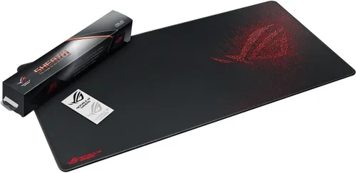Vista 3 de ASUS ROG Sheath - Alfombrilla de mouse para juegos, 35.4 x 17.3 pulgadas, superficie extragrande, seguimiento preciso de píxeles, bordes cosidos