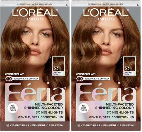 Vista 26 de L'Oreal Paris Feria - Tinte permanente brillante multifacético para el cabello, tinte de alta intensidad para reflejos 3X, 10 negro azabache