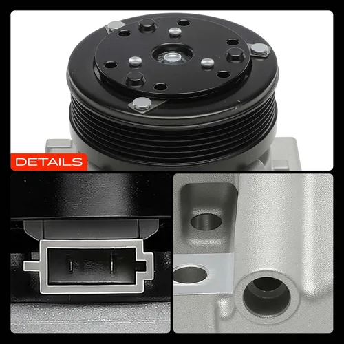Vista 9 de A-Premium Compresor de aire acondicionado con embrague compatible con Ford Taurus 2001-2007, Mercury Sable 2001-2005