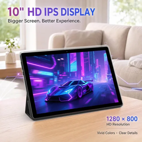 Vista 5 de YQSAVIOR Tablet de 10 pulgadas con teclado, tableta 2 en 1, Android 15
