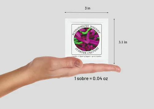 Vista 4 de Paquete de sobres liofilizados de cultivo para yogur Acidophilus