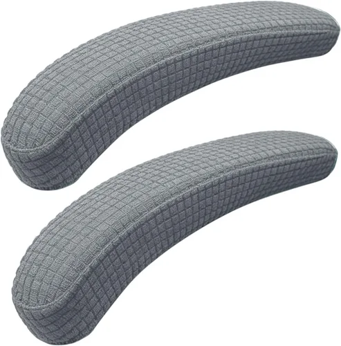Vista 10 de Melaluxe 2 fundas de poliéster extraíbles para reposabrazos de silla de oficina (beige)