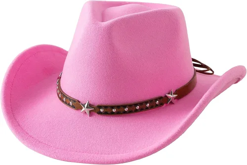 Vista 8 de Jastore Sombrero de vaquero para bebés y niños pequeños Sombrero de vaquera para bebés pequeños Sombrero de vaquero infantil Sombrero de vaquero