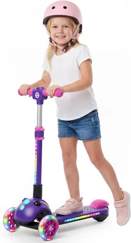 Vista 10 de Gotrax SK1 Scooter eléctrico plegable, 3 ruedas para niños a partir de 4 Negro