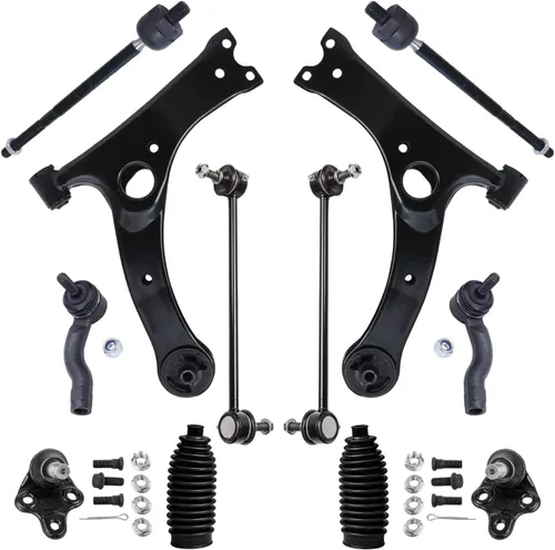 Vista 103 de Detroit Axle - Kit de extremo delantero para Hyundai Sonata XG350 XG300 Kia Optima, 2 brazos de control superiores con juntas de bola, 2 brazos